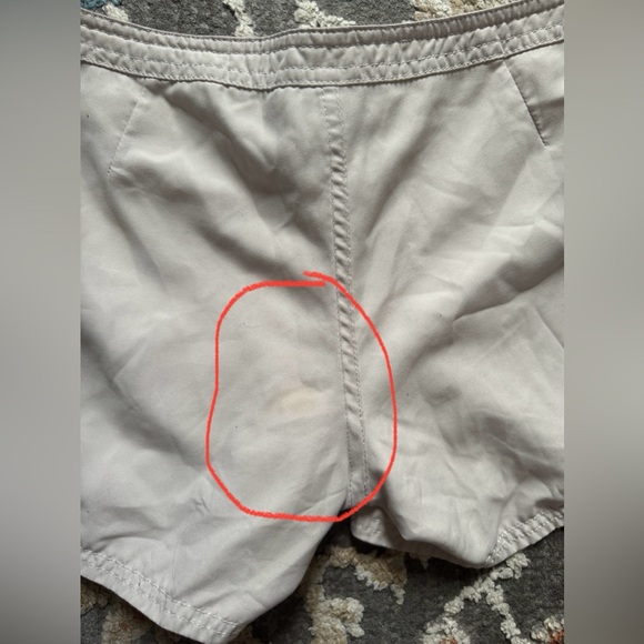 ROXY Beige Reversible Floral Hawaiian Y2K Swim Shorts Size 7 - Picture 7 of 12